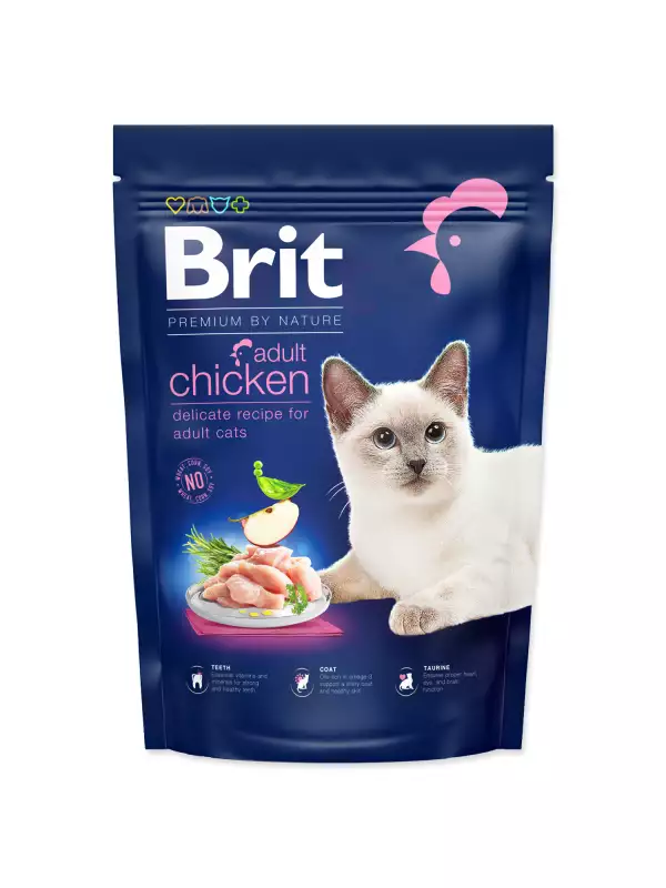 Krmivo Brit Premium by Nature Cat Adult Chicken 800g