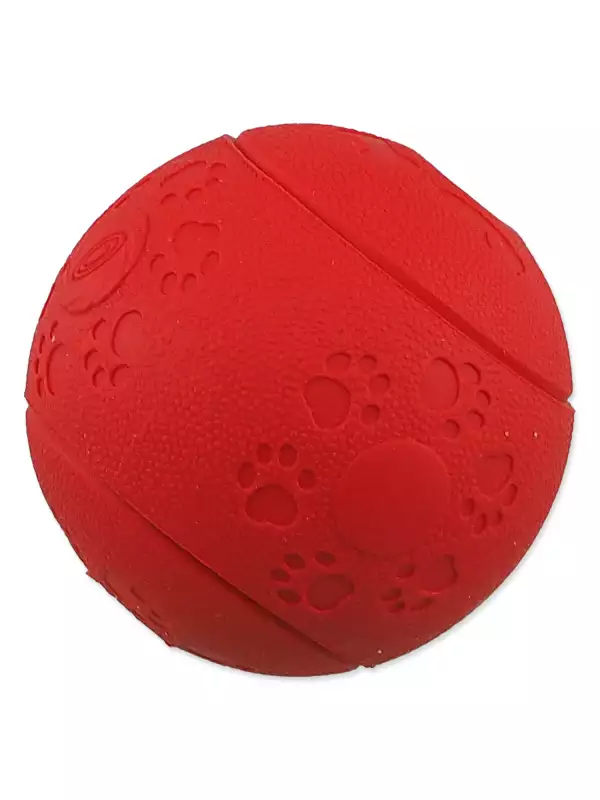 Hračka Dog Fantasy míček na pamlsky červený 6cm