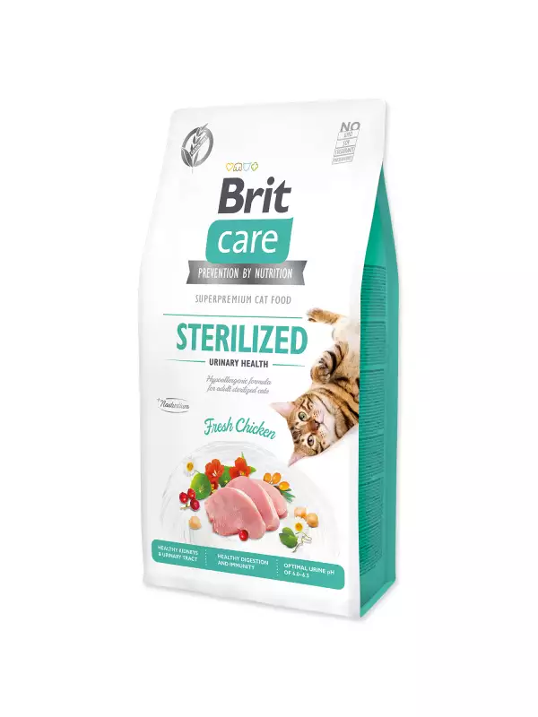 Krmivo Brit Care Cat Grain-Free Sterilized Urinary Health 7kg