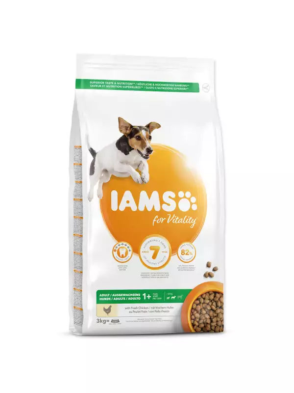 Krmivo IAMS Dog Adult Small & Medium Chicken 3kg 