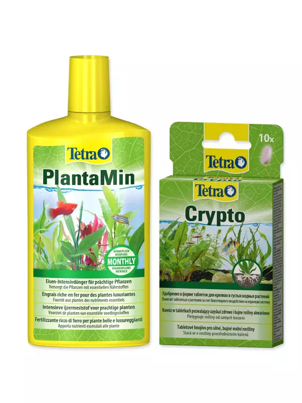 Přípravek Tetra Planta Min 500ml + Tetra Crypto 10 tbl. zdarma