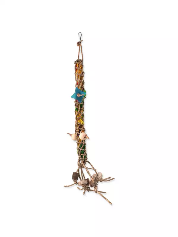 Hračka Bird Jewel z provazu šplhací závěsná 60x13cm
