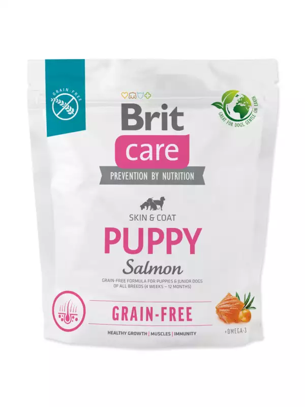Krmivo Brit Care Dog Grain-free Puppy Salmon 1kg