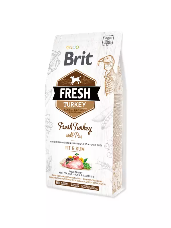Krmivo Brit Fresh Turkey with Pea Light Fit & Slim 2,5kg