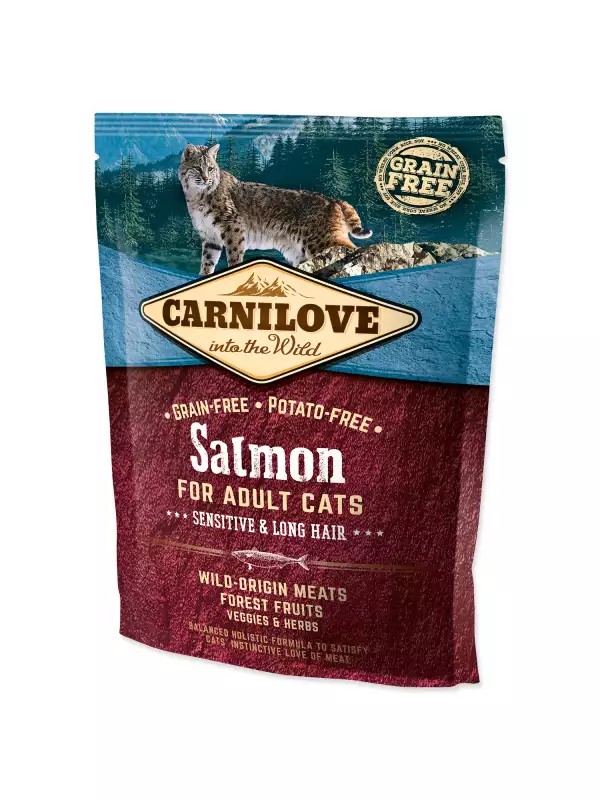 Krmivo Carnilove Adult Cats Sensitive & Long Hair Salmon 0,4kg