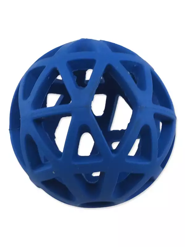 Hračka Dog Fantasy míček děrovaný modrý 7cm