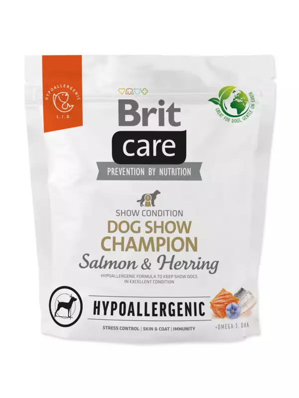 Krmivo Brit Care Dog Hypoallergenic Dog Show Champion Salmon & Herring 1kg