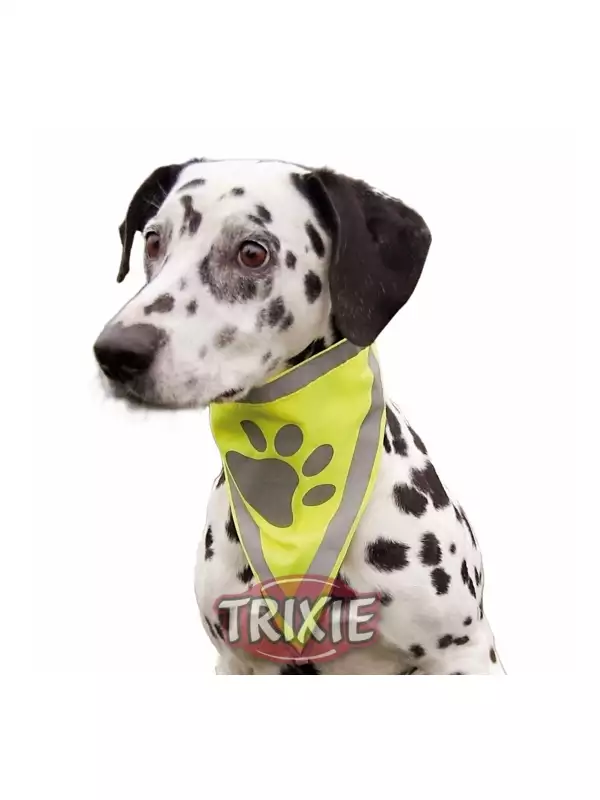 Reflexní šátek pro psa M-L, 45x23cm/20mm TRIXIE