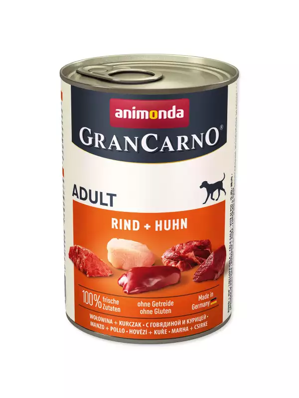 Konzerva Animonda Gran Carno Adult hovězí a kuře 400g