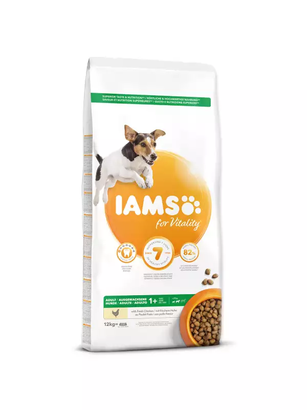 Krmivo IAMS Dog Adult Small & Medium Chicken 12kg 