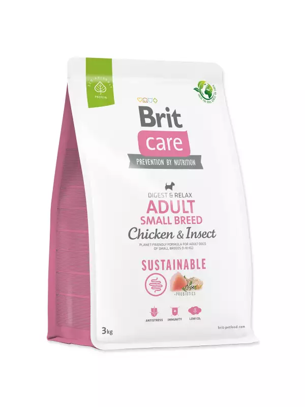 Krmivo Brit Care Dog Sustainable Adult Small Breed Chicken & Insect 3kg