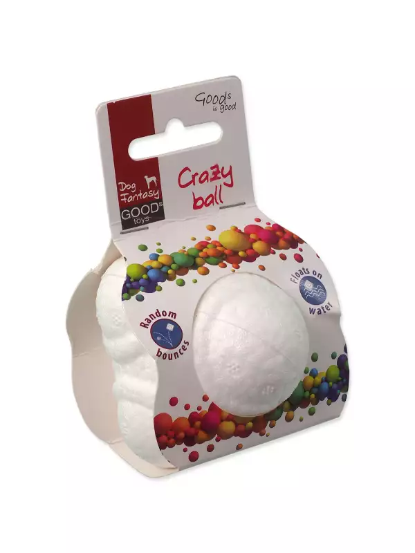 Hračka Dog Fantasy Crazy ball M míček z ETPU materiálu 6,5cm