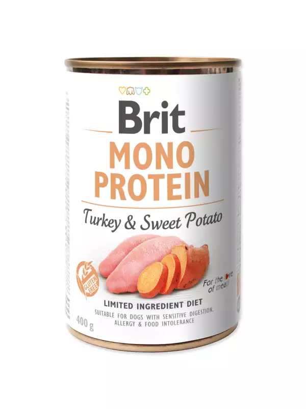 Konzerva Brit Mono Protein krůta s batáty 400g