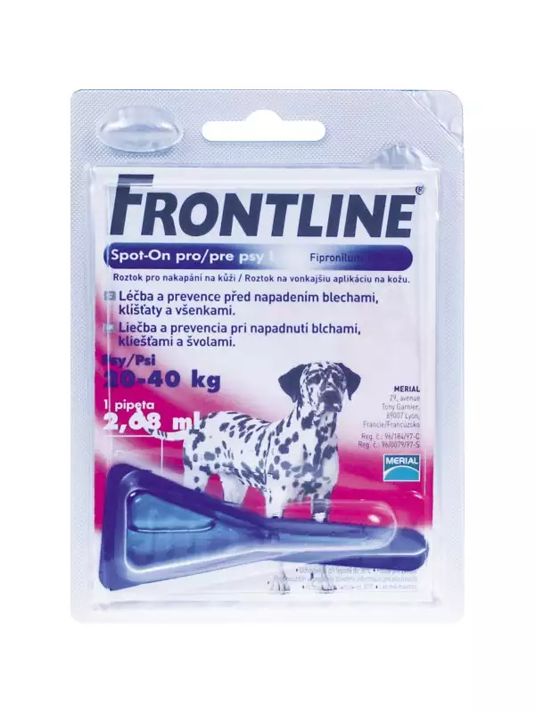 Spot on Frontline L fialový (2,68ml)