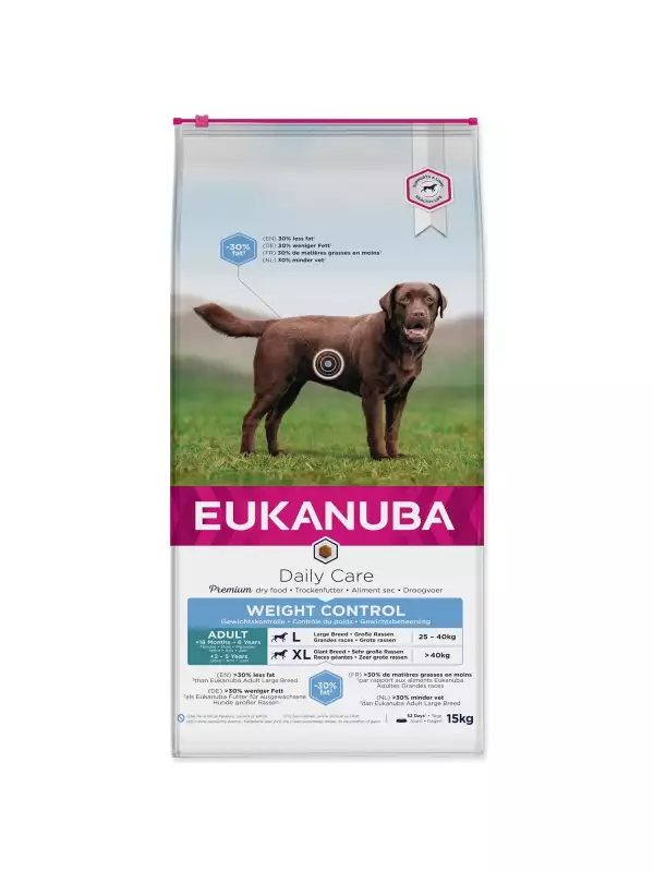 Krmivo EUKANUBA Daily Care Adult Large & Giant Weight Control 15kg