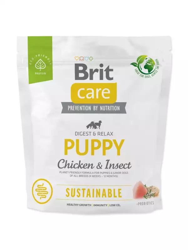 Krmivo Brit Care Dog Sustainable Puppy Chicken & Insect 1kg