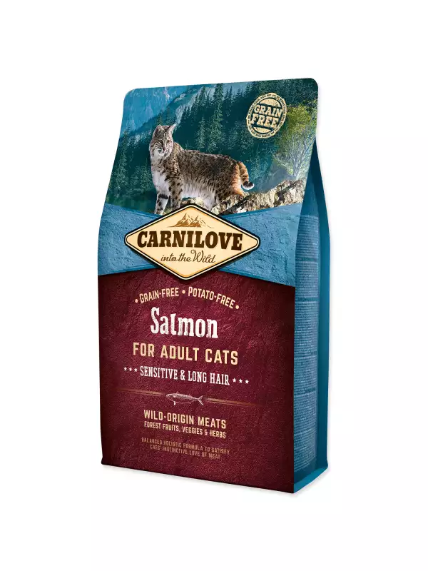 Krmivo Carnilove Adult Cats Sensitive & Long Hair Salmon 2kg