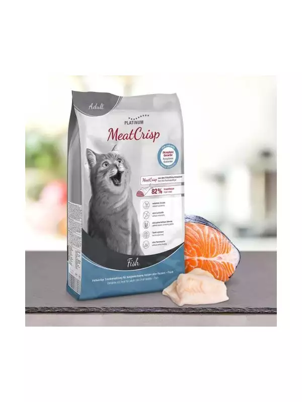 Platinum MeatCrisp Adult Fish - Ryba pro dospělé kočky 1,5kg