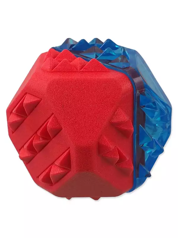 Hračka Dog Fantasy míček chladící červeno-modrá 7,7cm