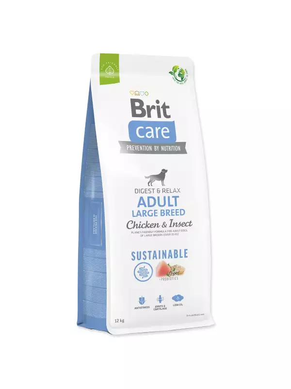 Krmivo Brit Care Dog Sustainable Adult Large Breed Chicken & Insect 12kg