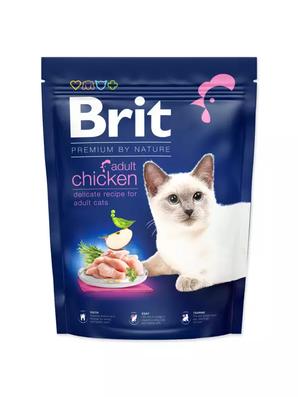 Krmivo Brit Premium by Nature Cat Adult Chicken 300g