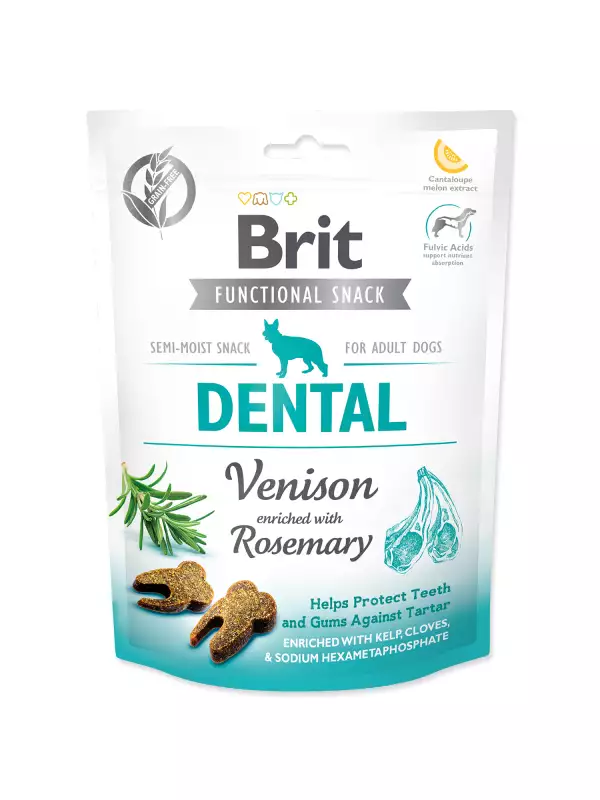 Pochoutka Brit Care Dog Functional Snack Dental zvěřina 150g