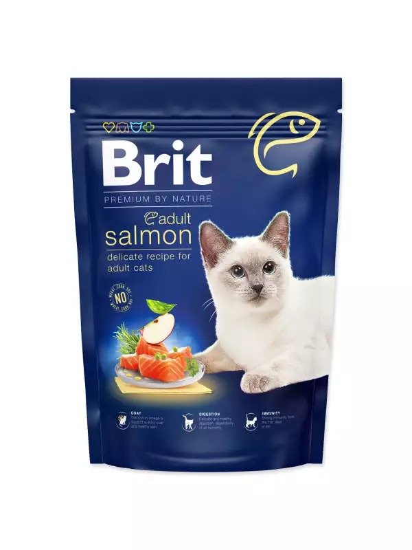 Krmivo Brit Premium by Nature Cat Adult Salmon 800g