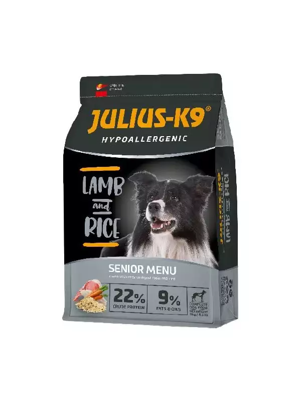 JULIUS K-9 HighPremium 3kg SENIOR/LIGHT Hypoallergenic LAMB&Rice