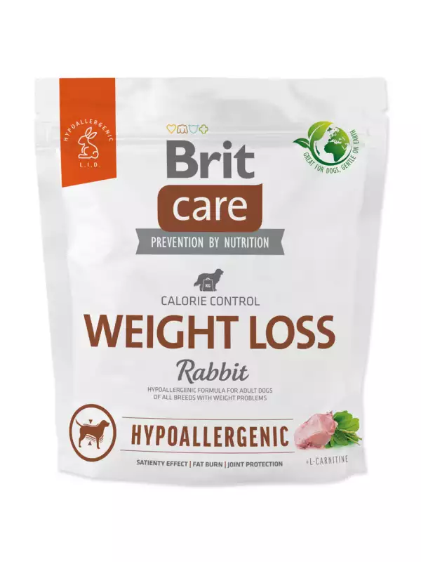 Krmivo Brit Care Dog Hypoallergenic Weight Loss Rabbit 1kg