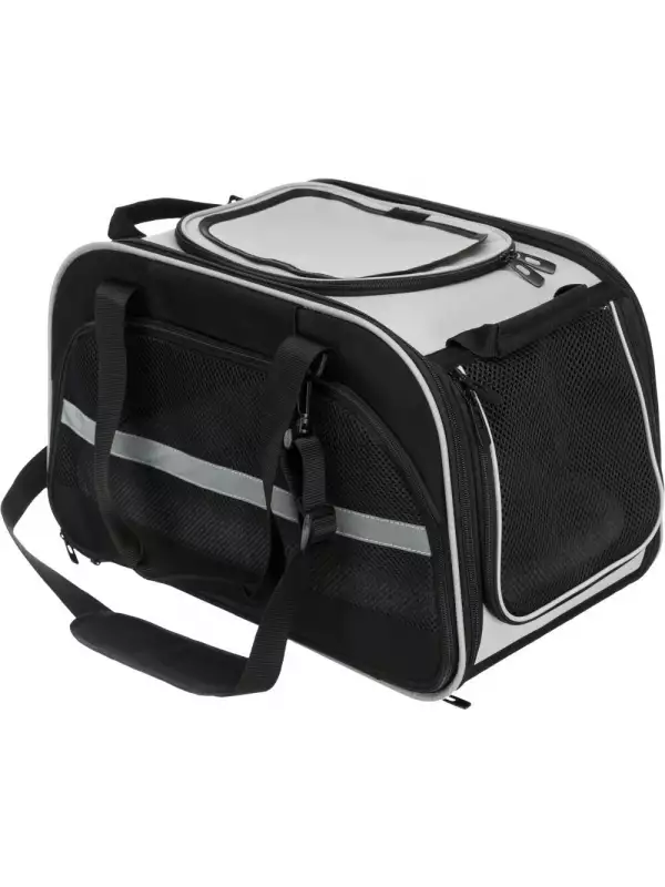 VALERY transportní taška / bouda, 29 x 31 x 49 cm, černá/šedá (max. 9 kg)