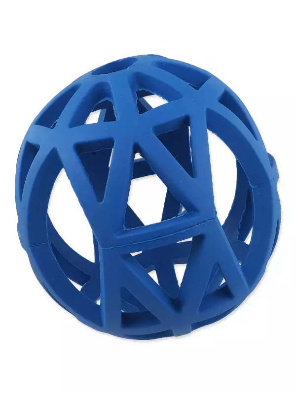 Hračka Dog Fantasy míček děrovaný modrý 12,5cm