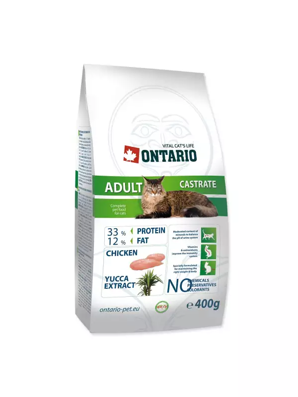 Krmivo Ontario Adult Castrate 0,4kg