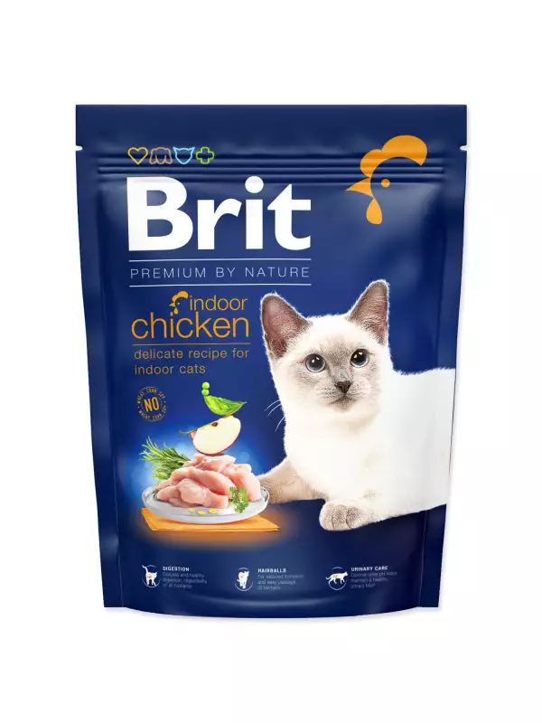 Krmivo Brit Premium by Nature Cat Indoor Chicken 300g