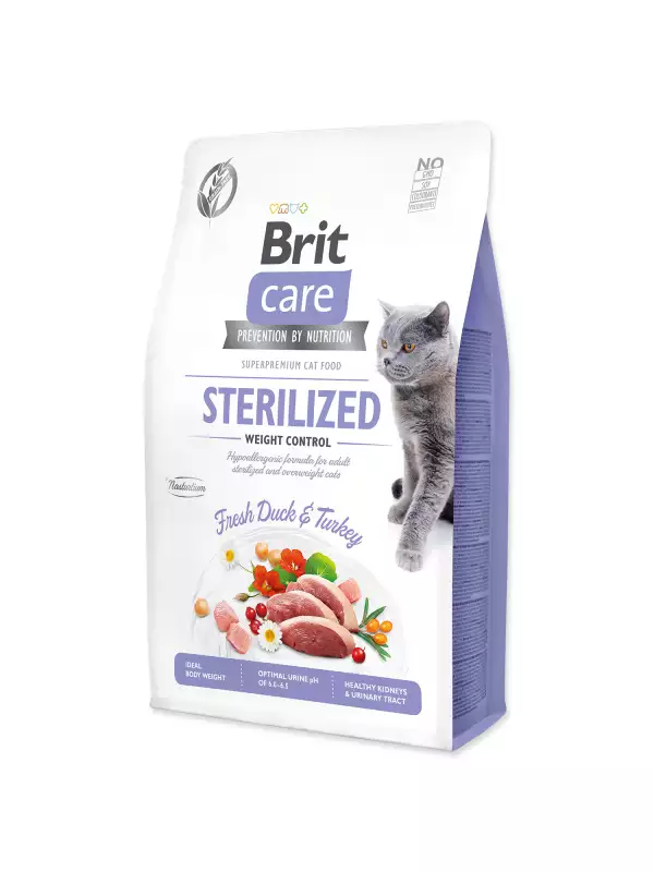 Krmivo Brit Care Cat Grain-Free Sterilized Weight Control 2kg