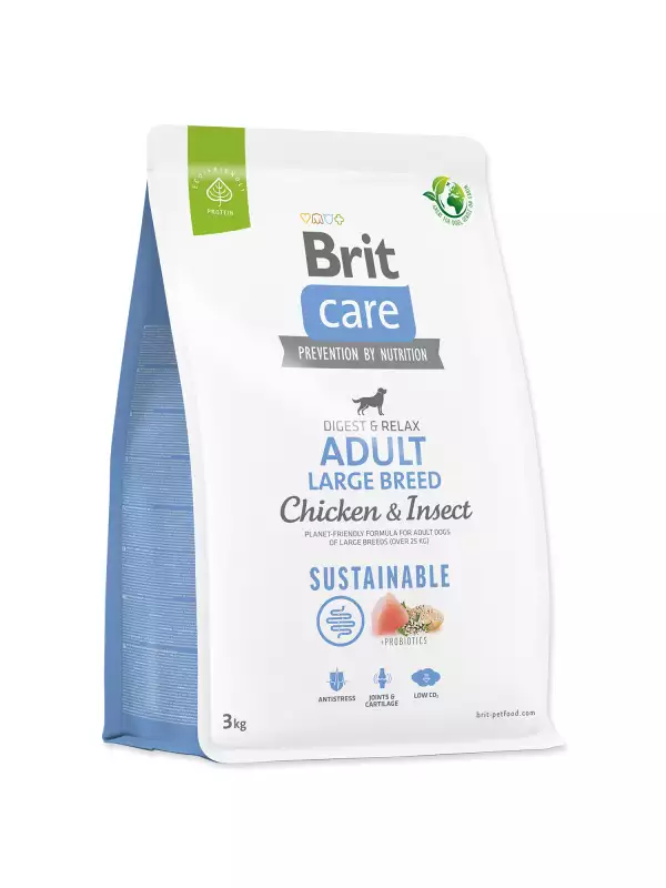 Krmivo Brit Care Dog Sustainable Adult Large Breed Chicken & Insect 3kg