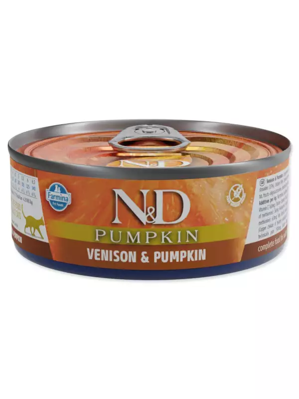 Konzerva N&D Cat Venison & Pumpkin 70g