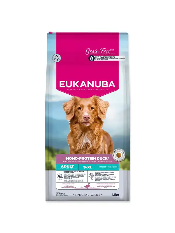 Krmivo EUKANUBA Special Care Adult Mono Protein Duck 12kg