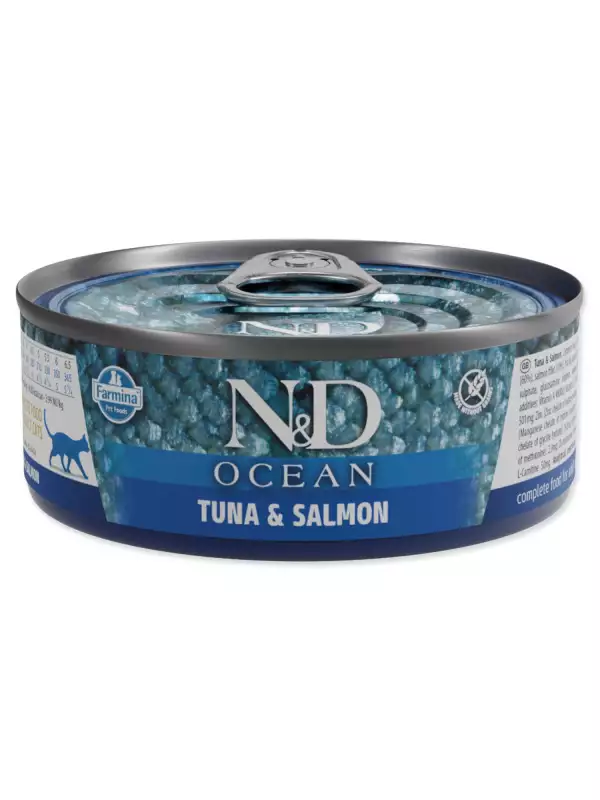 Konzerva N&D Cat Ocean Tuna & Salmon 70g