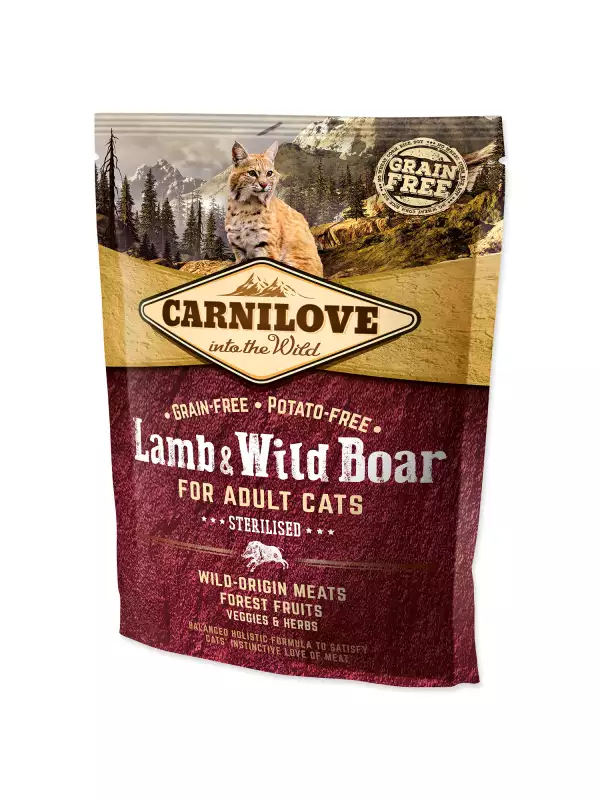 Krmivo Carnilove Sterilised Adult Cats Lamb & Wild Boar 0,4kg