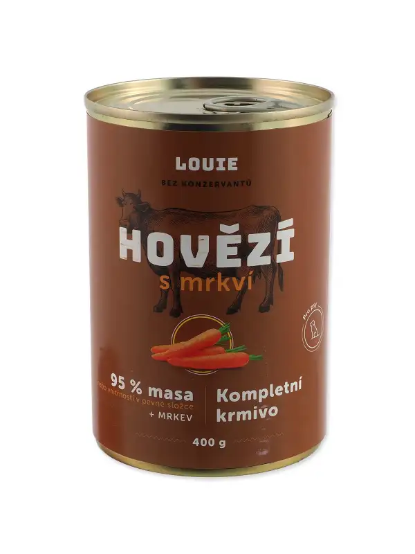 Konzerva LOUIE hovězí  s mrkví 400g