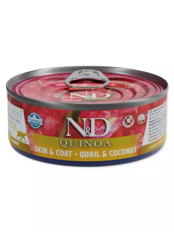 Konzerva N&D Cat Quinoa Quail & Coconut 80g