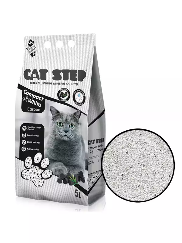 Cat Step Compact White Carbon 5l