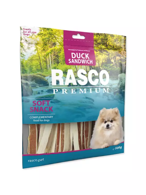 Pochoutka Rasco Premium kachna s treskou, sendvič 500g