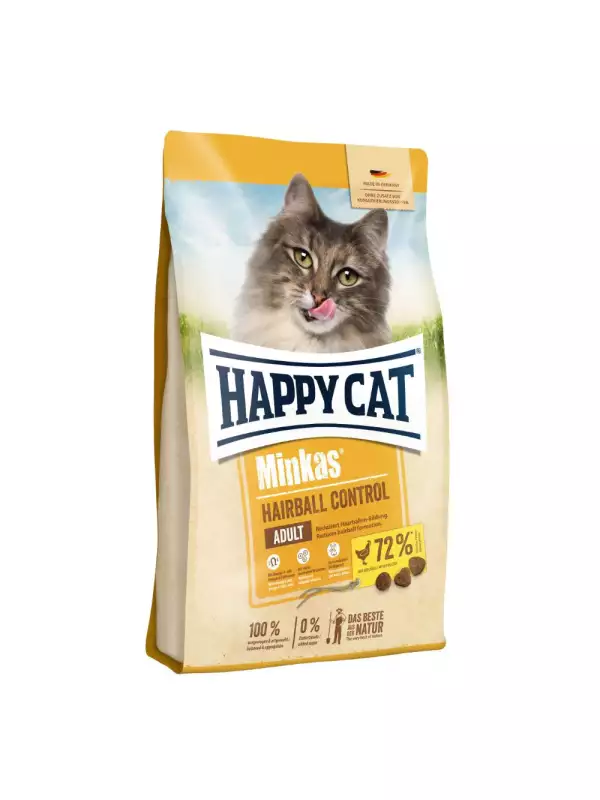 Happy Cat Minkas Hairball Control Geflügel 10 kg + 1,5 kg zdarma