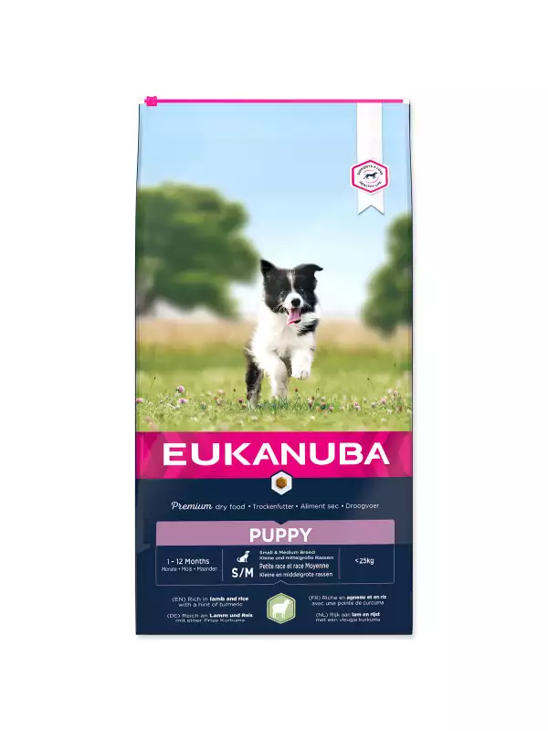 Krmivo EUKANUBA Puppy Small & Medium Lamb 12kg