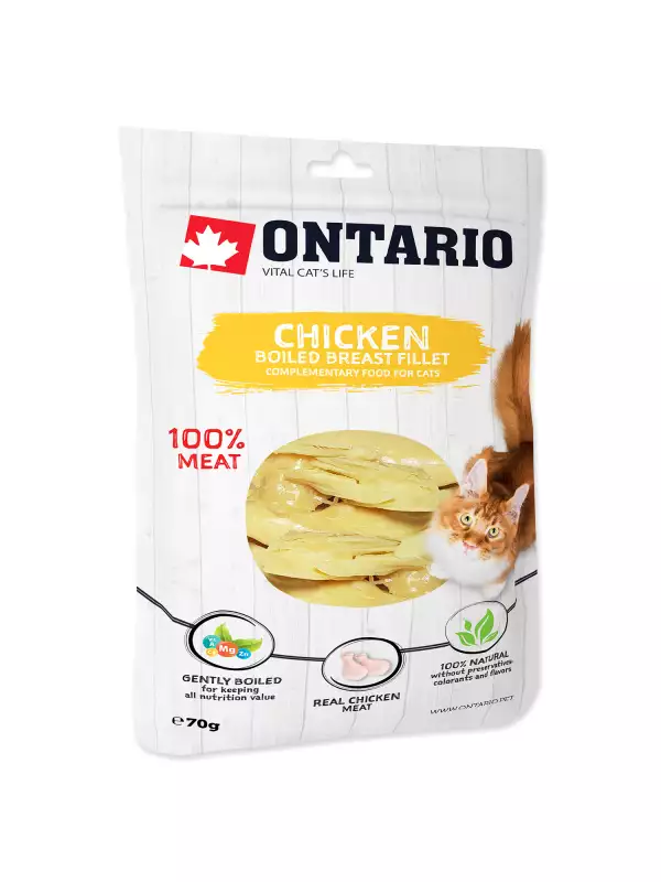 Pochoutka Ontario kuře, vařené prsní filety 70g