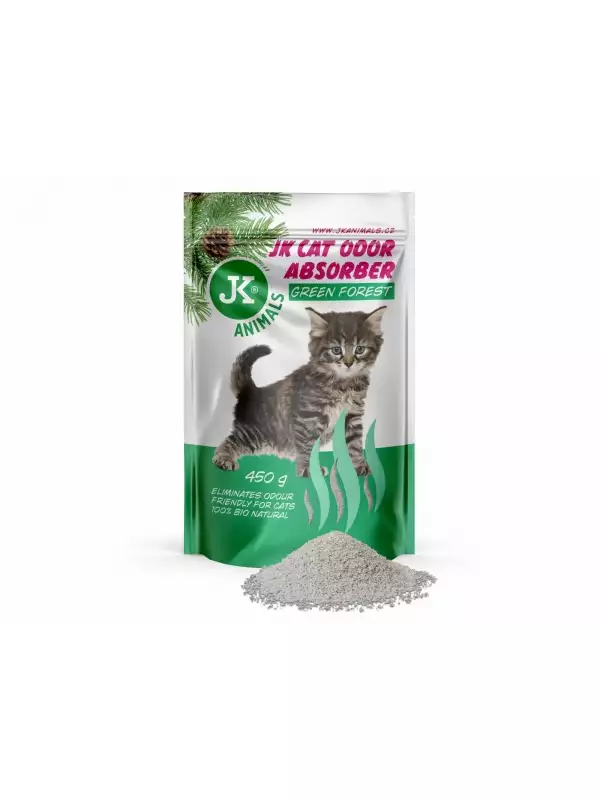 JK Green Forest Absorber, pohlcovač zápachů s vůní zeleného lesa, 450 g,