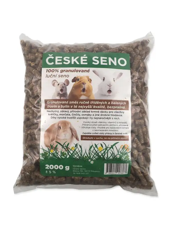 Seno české luční granulované 2kg