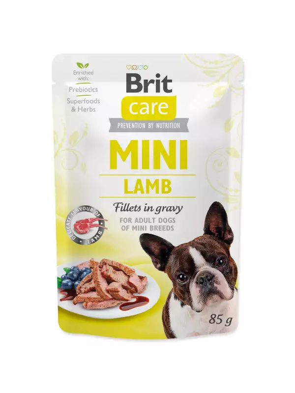 Kapsička Brit Care Mini jehně, filety v omáčce 85g