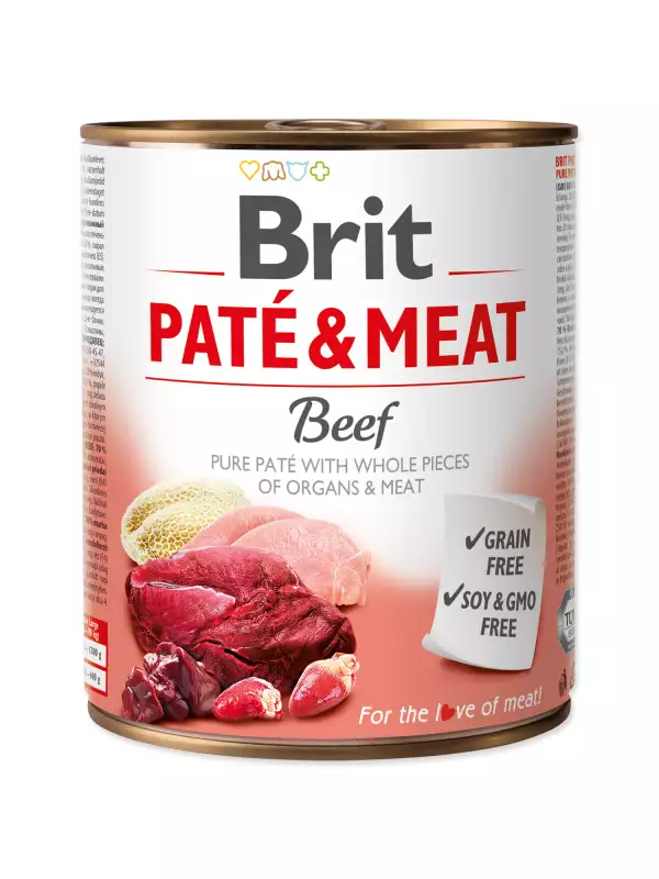 Konzerva Brit Paté & Meat hovězí 800g